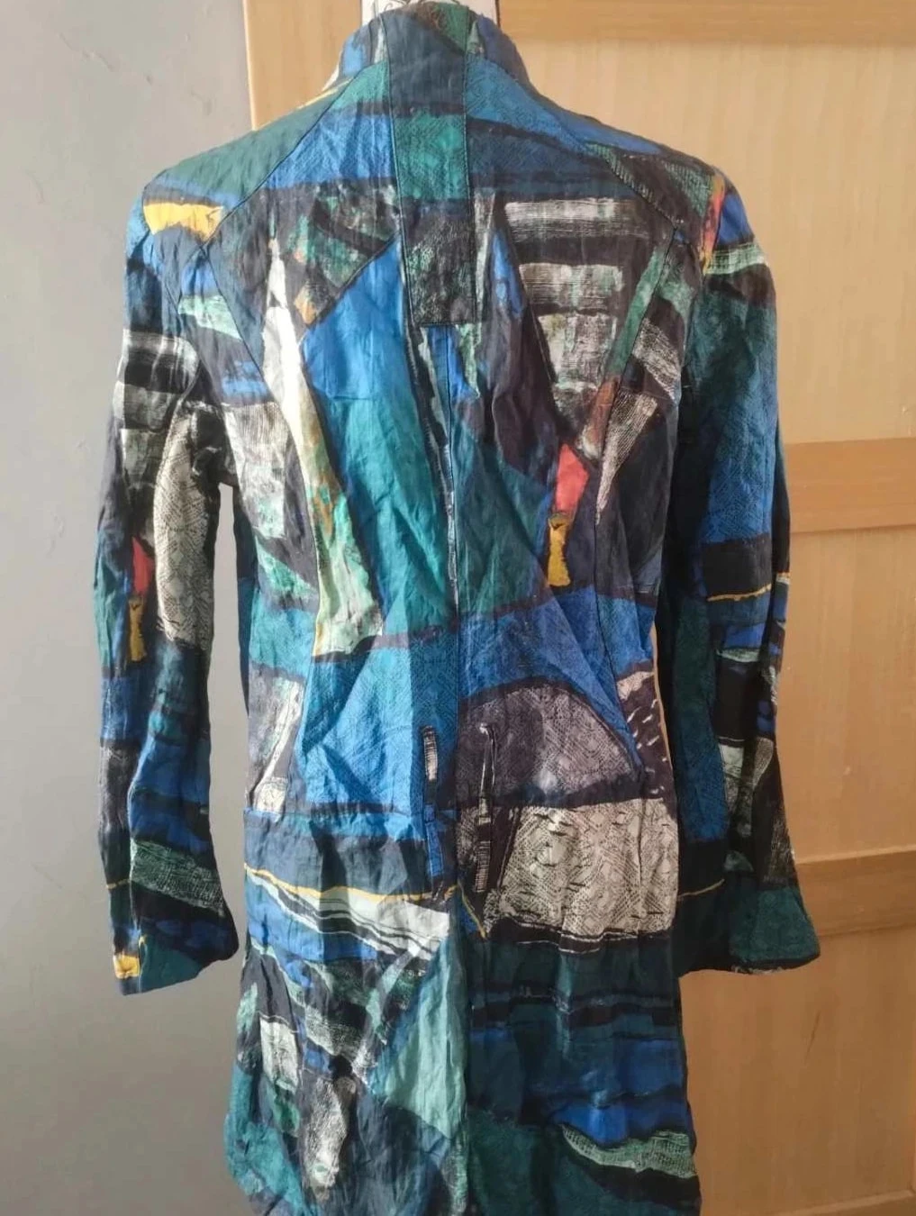 Colorful women's trench coat, Aventures Des Toiles size 42 – photo 5